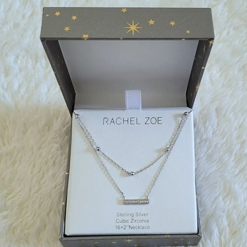 Rachel Zoe Double✌ Silver🤍 Necklace